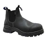 Blundstone Unisex #910 Black Steel Toe Chelsea Boot - Size UK 10