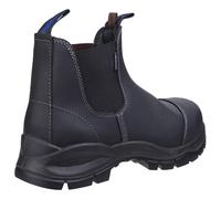 Blundstone 910 Dealer Safety Boot Black Two pull tabs at front and rear, Cushi