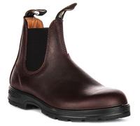 Blundstone Elastic Lug Leather Chelsea Unisex Boots In Brown UK 6 - 12