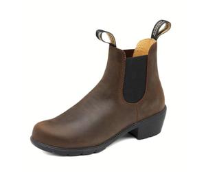 Blundstone Womens Heeled Chelsea Boots, Antique Brown, 9