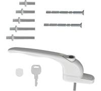 Blunesta Universal Multi-Spindle uPVC Window Handle in White - Compatible with Espagnolette Bar Systems
