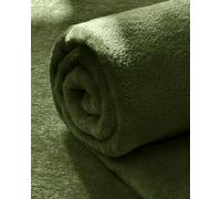 blunique Fleece Blanket Solid Lightweight Flannel Blankets Fuzzy Cozy Soft, King 104x90 inches, Oliver Green
