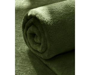 blunique Fleece Blanket Solid Lightweight Flannel Blankets Fuzzy Cozy Soft, King 104x90 inches, Oliver Green