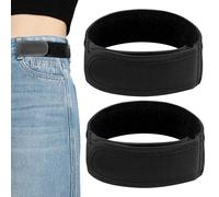 Blunivia 2 PCS No Buckle Belts for Men - Adjustable Elastic Waist Belts, Invisible Stretch Belt for Jeans Pants, Comfortable Buckless Belt for Men