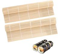Blunivia 2-Piece Bamboo Sushi Rolling Mat Set for Homemade Sushi - Durable & Eco-Friendly Mats for Perfect Rolls