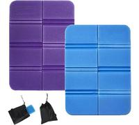 Blunivia 2PCS Sit Mat for Hiking - Lightweight Camping Foam Pad, Waterproof Folding Seat Cushion for Outdoor, Picnic, Travel, Backpacking, Park Bench, Festival & Sports Use