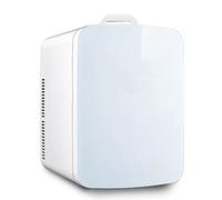 BLUNOA 22L Mini Fridge For Bedrooms Portable Refrigerator Freestanding Quiet Food Heater & Beverage Cooler For Car/Camping/Travel AC+DC Power (Color : Silver, Size : Dual core)