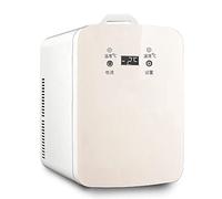 BLUNOA 22L Mini Fridge For Bedrooms Portable Refrigerator Freestanding Quiet Food Heater & Beverage Cooler For Car/Camping/Travel AC+DC Power (Color : Gold, Size : Dual core)