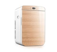 BLUNOA 25L Mini Fridge For Bedrooms Car Refrigerator Food Heater & Beverage Cooler Portable Compact Personal Fridge For Cars, Homes, Offices (Color : Gold, Size : Dual core)