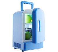 BLUNOA 4L Mini Fridge For Bedroom, Caravan, Office - Portable, Compact Refrigerator - AC/DC For Travel, Camping Car Use - 4L Capacity, Glossy Finish