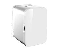 BLUNOA 8L Mini Fridge For Bedrooms Table Top Refrigerator Portable Makeup Skincare Fridge Quiet Food Heater & Beverage Cooler For Car/Camping/Travel AC+DC Power