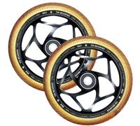 BLUNT Scooters - 120mm Tri Bearing Wheel - Black/Gold | Pair