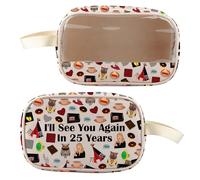 BLUPARK 90s Tv Series Merchandise I'll See You Again Clear Makeup Bag for Fans, See You Again, Retro