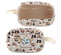 BLUPARK Comedy Clear Makeup Bag Nothing Is So Broken Cosmetic Bag Gift for Her, so broken, Retro