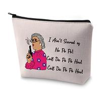BLUPARK Madea Makeup Bag I Ain't Scared Of No Po Po Cosmetic Bag for Fans, No Po Po, Statement/Quirky