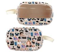 BLUPARK Special Agent TV Show Makeup Bag It's Me Clear Travel Cosmetic Bag Gift for Fans, It's Me, Retro