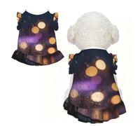 Blur City Night L Pet Apparel for Small Dogs-Cute Summer Outfit for Puppy, Soft Breathable Pet Clothes for Cat