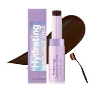 Blur Concealer Stick Duo, 2 in 1 Contours Concealer Stick & Brush, Hydrating Lightweight Concealers, Nose Contour Contour Pencil, Long Lasting and Waterproof Foundation Makeup Sticks (Cocoa)