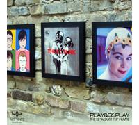 Art Vinyl Play and Display Record Flip Frame Triple Pack Black
