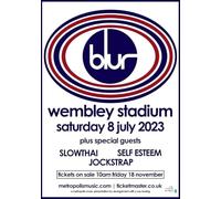 Blur Wembley London 2023 A3 A4 Print Poster Wall Art Home Decor Album Gift Present Photo Living Room Dining Room Bedroom Unframed Concert Tour Gig Live Show Music (A4)