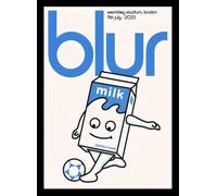 Blur Wembley Stadium London 2023 A3 A4 Print Poster Wall Art Home Decor Album Gift Present Photo Living Room Dining Room Bedroom Concert Live Tour Unframed (A4)