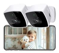 blurams Indoor Camera 2PCS, Security Camera 5GHz&2.4GHz Dual-Band, 2K WiFi Cameras House Security, Home Camera for Pet/Dog/Baby, IR Night Vision, Motion/Sound Detection, 2-Way Talk, Cloud&SD Storage
