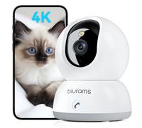 blurams Indoor Security Camera, 1080P Cameras House Security, 360° Home Security Camera, AI Facial Recognition, Night Vision, Motion Detection, Siren, Cloud&SD(2.4GHz Only) (White-3MP)