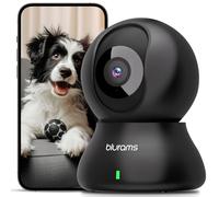 blurams Pet Camera 2K Black, Indoor Camera, Dog Camera, 360° Home Security Camera, 2.4g & 5g, Night Vision, Motion Tracking, 2-Way Talk, Cloud&SD, APP Control, Works with Alexa