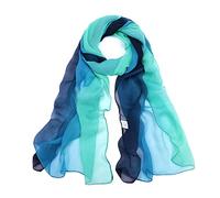 BLURBE Chiffon Scarfs for Women Lightweight - Ladies scarves, Ombre Chiffon Scarfs Lightweight Soft Shawl Wrap Fashion Elegant Scarves for Women Best Gifts UK 63"×20"