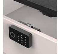 Blusafe Symphony Smart Cabinet Lock, RFID Card NFC, Bluetooth App, Child Safety, Black (Black)