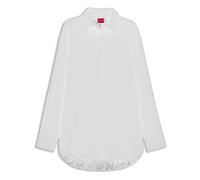 Bluse mit Muster in Ausbrenner-Optik- female- Hugo- Shirts- White- S- Blouses & Shirts S