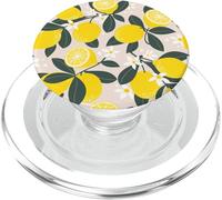 Blush - Amalfi Lemon Blossom Summer Citrus Fruit Pattern PopSockets PopGrip for MagSafe