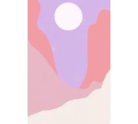 Blush Bloom - Canyon Moon - 6x9" Lined Journal | Cream Paper: For quiet reflections and emotional clarity under pastel skies.