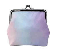 Blush Blue Wash Leather Kiss Lock Coin Purse-Small Mini Wallet for Women | Premium Pu Leather. Kiss Lock. Compact Size.