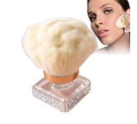 Blush Brush for Cheeks - Loose Facial Powder Brush,Multi-Functional Make up Manicure Tool for Fingernail Cleaning Contouring Highlighting