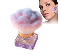 Blush Brush for Cheeks | Nail Dust Powder Remover Brush,Ergonomic Make up Beauty Tool for Contouring Highlighting Fingernail Cleaning