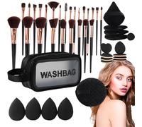 Blush Brush, Professional Contour Brush With Bag - Beauty Tools Organization for Vanity Everyday Salon Wedding Festival Holiday Offices Halloween Christmas Home