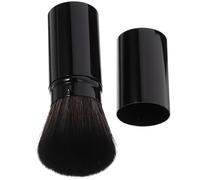Blush Brush Tube, Retractable Large for Portable Black Metal Makeup
