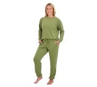 Blush by Us Angels Womens Lounge Set, 2 Piece Jogger Set, Lightweight, Butter Soft and Cozy, Sizes XS-3X, Moss, Medium