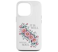 Blush Floral Arrangement Serene Botanical Art Case for iPhone 13 Pro