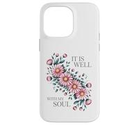 Blush Floral Arrangement Serene Botanical Art Case for iPhone 14 Pro Max