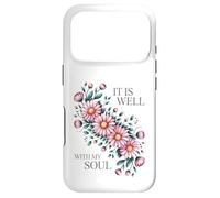 Blush Floral Arrangement Serene Botanical Art Case for iPhone 17 Pro