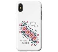 Blush Floral Arrangement Serene Botanical Art Case for iPhone X/XS