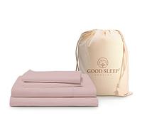 Blush Full Size Bed Sheets Set 4 Pc, 1000 TC Egyptian Cotton Sheets Full Size, Soft Comfy Double Bed Sheets Bed Set, 16 inch Deep Pocket Full Sheet Set - 1 Fitted Sheet, 1 Flat Sheet & 2 Pillow Case