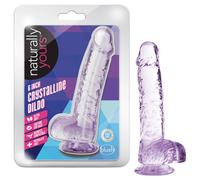 Blush Naturally Yours - crystal dildo (purple)