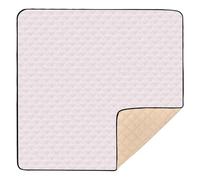 Blush Peach Solid Color Pure Plain Soft Padded Baby Gym & Activity Mat for Indoor Outdoor Washable Baby Kick Crawling Mat for Babies Infants Toddlers, 50'' x 50''