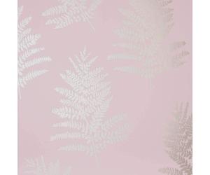 (Blush Pink 687000) Arthouse Metallic Fern Tree Leaf Leaves Motif Shimmer Luxury Feature 10m Roll