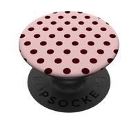 Blush Pink Polka Dot Romantic Retro Vintage Pattern PopSockets Adhesive PopGrip