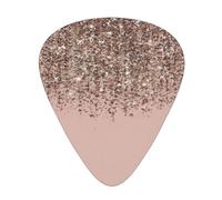 Blush Pink Rose Gold Guitar Plectrums 12 Pieces For Ukulele Bass Instrument Accessories