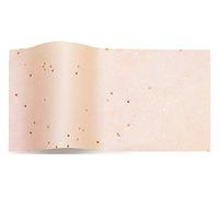 Blush Pink Wrapping Tissue Paper with Rose Gold Gemstones - Large Sheets Sparkly GEM 50x75cm (1 Sheet)